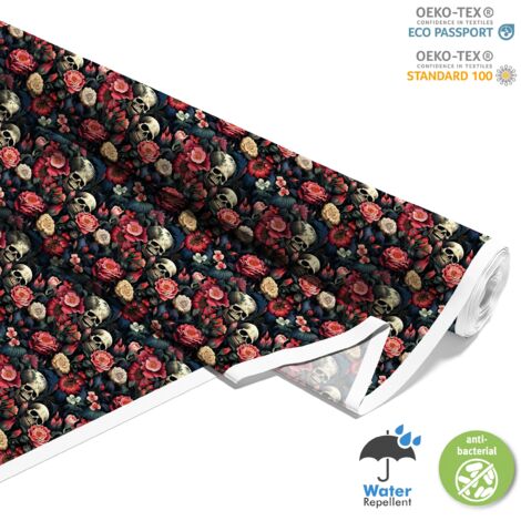 TISSUS DÉCORATIFS D'EXTÉRIEUR OXFORD - Motif Crâne I DX4574 (1/5)