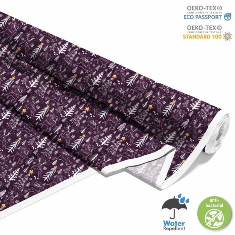 TISSUS DÉCORATIFS D'EXTÉRIEUR OXFORD - Motif Noël  DX1886 (1/5)