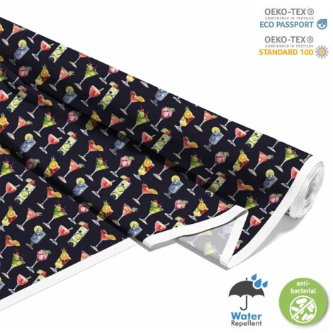 TISSUS DÉCORATIFS D'EXTÉRIEUR OXFORD - Motif Cocktail DX8609 (1/5)