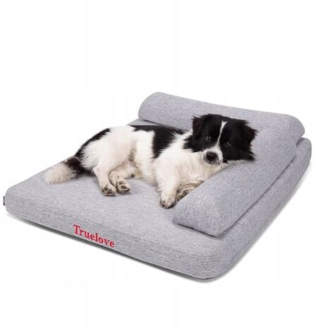 Lit pour chien Truelove canapé-lit gris clair M (1/4)