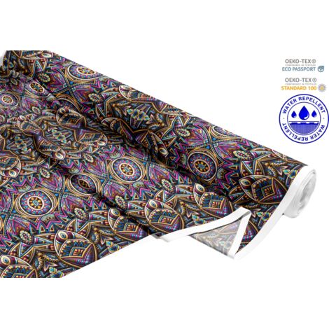 TISSUS DÉCORATIFS D'EXTÉRIEUR OXFORD - Motif oriental - Attrape-rêves I DR218 (1/5)