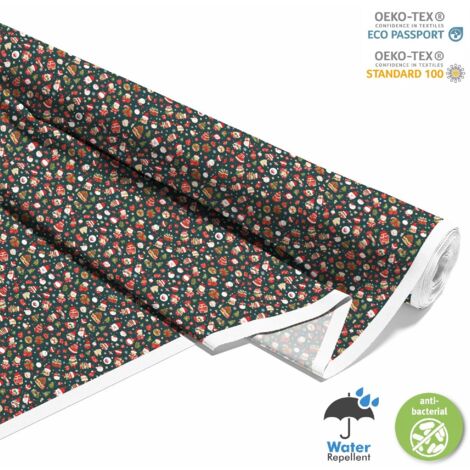 Tissus d'extérieur Oxford - Motif Noël DX1891 (1/5)