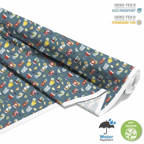 TISSUS DÉCORATIFS D'EXTÉRIEUR OXFORD - Motif Cocktail DX8463 (1/5)