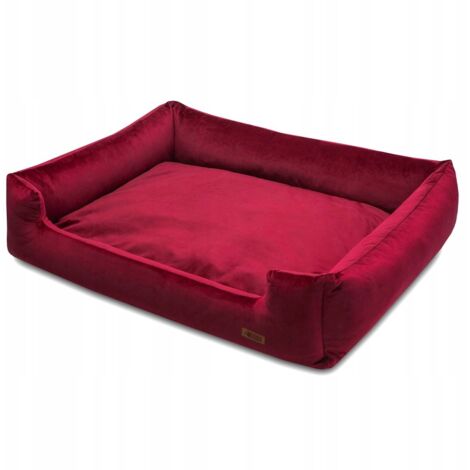 Panier pour petit chien, bordeaux PREMIUM, Yorkie, HUGGY DOGGY S (1/5)