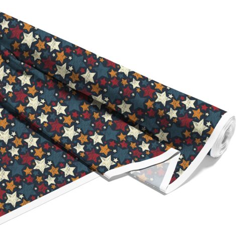TISSUS DÉCORATIFS D'EXTÉRIEUR OXFORD - Motif étoiles grandes et petites I DX066 (1/5)