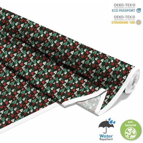Tissu décoratif d'extérieur Oxford - Motif de Noël DX1911 (1/5)