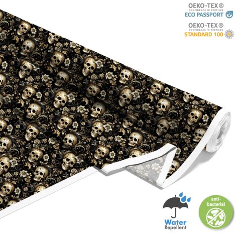 TISSUS DÉCORATIFS D'EXTÉRIEUR OXFORD - Motif Crâne I DX4579 (1/5)