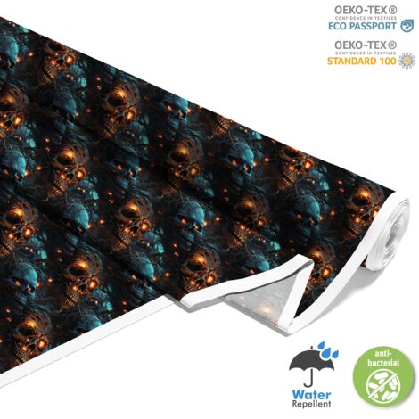 TISSUS DÉCORATIFS D'EXTÉRIEUR OXFORD - Motif Crâne I DX4354 (1/5)