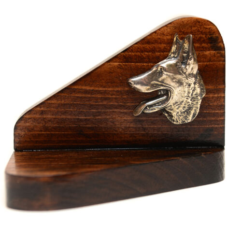 Berger Belge, Berger Belge I - Bougeoir en bois avec chien, photophore, mémorial pour chien par Art-Dog (1/5)