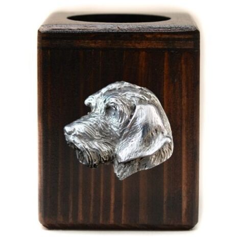 Teckel II - Bougeoir en bois avec chien, souvenir unique après la perte d'un chien, fait main par Art-Dog (1/5)