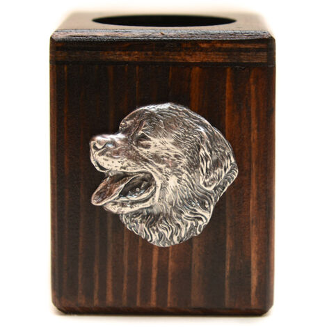 Bouvier bernois - bougeoir en bois avec chien, un souvenir unique après la perte d'un chien, fait main par Art-Dog (1/5)