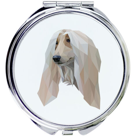 Horloge à Billes Art-Dog - Lévrier Afghan - Design Géométrique - AMF