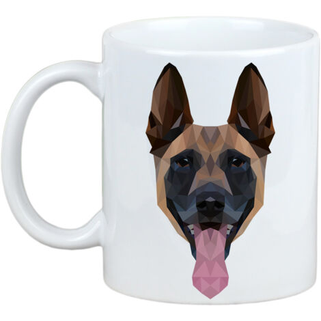 Berger Belge Malinois - Mug avec photo et inscription géométrique chien Art-Dog (1/5)