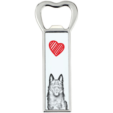 Schipperke – un ouvre-bouteille en forme de chien, un ouvre-frigo personnalisé, un cadeau unique pour homme signé Art-Dog (1/5)