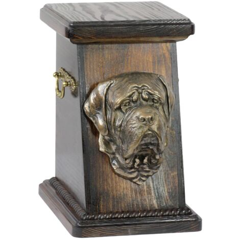 Pointer - une urne pour les cendres de chien avec une statuette, une