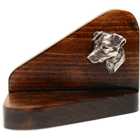 Bougeoir en bois en forme de Jack Russell Terrier, porte-bougie chauffe-plat, hommage canin par Art-Dog (1/5)