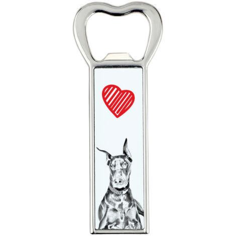 Doberman, Dobermann I - ouvre-bouteille avec un chien, ouvre-frigo personnalisé, cadeau unique pour homme par Art-Dog (1/5)