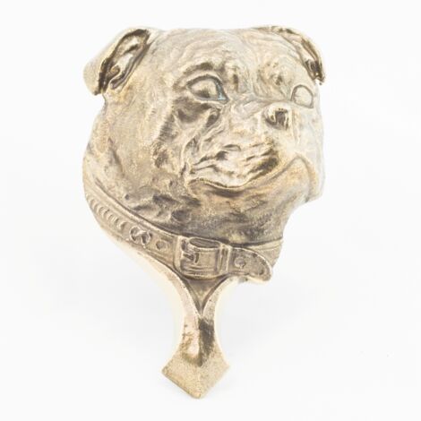 Staffordshire Bull Terrier, Staffik, Staffi - Heurtoir de porte en forme de tête de chien, heurtoir en laiton, décoration de porte rétro par Art-Dog (1/5)