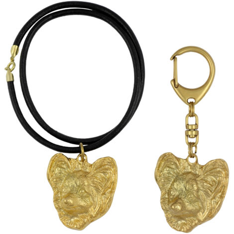 Collier Pour Chien Papillon – Couvert D’argent, Qualité Supérieure Art Dog – Neuf Avec étiquettes