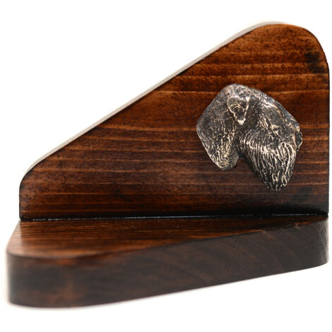 Bougeoir en bois en forme de Terrier Noir Russe, porte-bougie chauffe-plat, hommage canin par Art-Dog (1/5)
