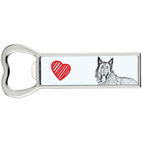 Berger Belge, Berger Belge I - Décapsuleur avec chien, ouvre-réfrigérateur personnalisé, cadeau unique pour un homme par Art-Dog (1/5)
