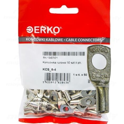 KCS CU 4mm M6 tube oeillet 50pcs erko (1/2)