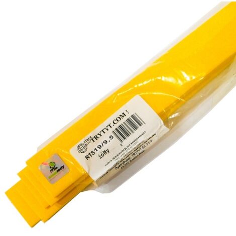 5x Gaine thermorétractable RTS 19/9,5 jaune (1/2)