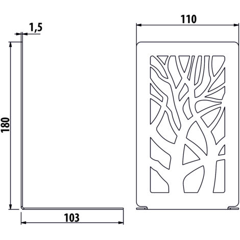 Support AD25, ARBRE, structurel noir, SET. 4 pièces (1/4)