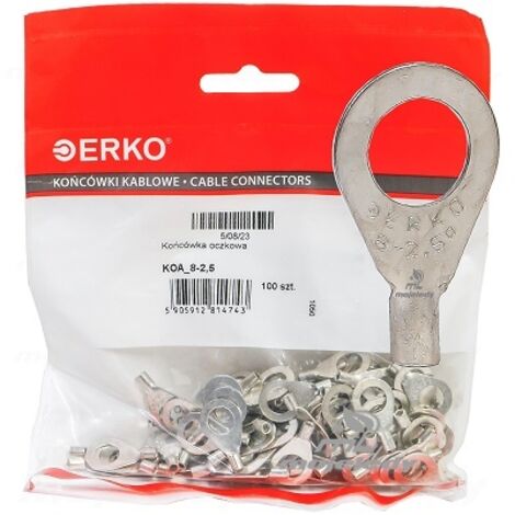 Œillets KOA CU 2,5 mm M8, 100 pièces, Erko (1/2)