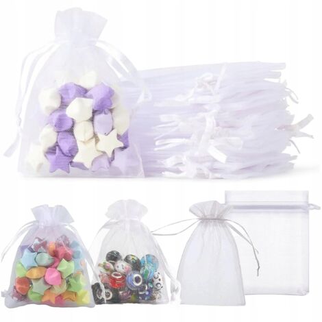 Sacs Sac Organza 7x9cm Cadeau Remerciement Mariage Communion 10PCS