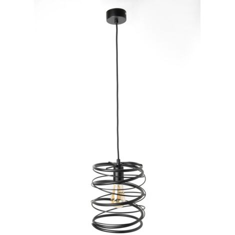 Suspension moderne Loft Spring 2784/Z-B-1 noire (1/5)