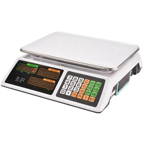 Balance de cuisine électronique jusqu'à 40 kg – Fonction tare – Écran rétroéclairé – Précision 2g – Autonomie jusqu'à 2 jours