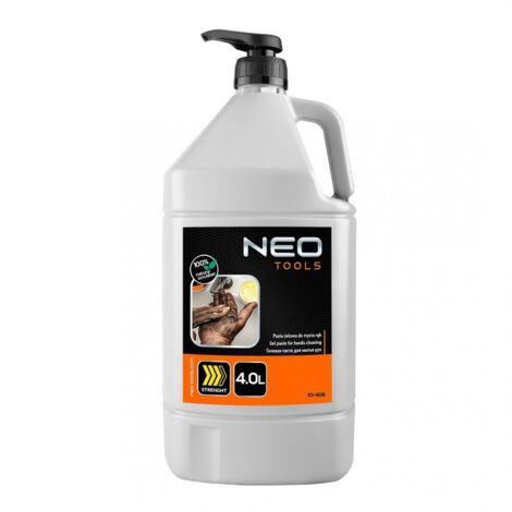 Gel, pâte lavante jaune pour les mains, pour éliminer les salissures tenaces et très tenaces - Flacon de 4 L (1/4)
