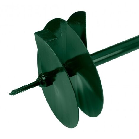WERHE Foret Tarière Professionnel 250 Mm – Foret De Forage Robuste Double Arbre Pour Sols Légers à Moyens, Longueur 800 Mm