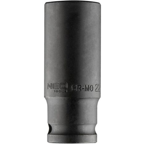 Douille à impact de 1/2" de long, 22 x 78 mm, en acier au chrome-molybdène (1/5)