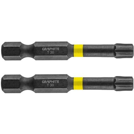 Embouts à chocs en graphite TX30 50 mm - Durables, 2 pièces. (1/2)