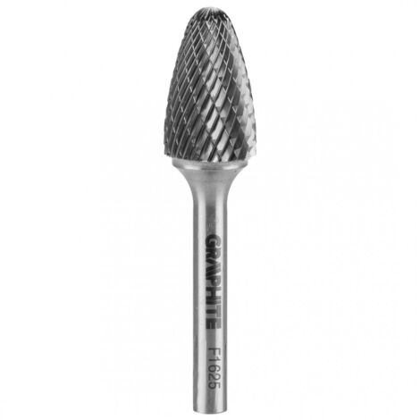 Fraise à métaux HM, type F (pointe ronde), 16 x 25 mm, tige 6 x 45 mm (1/4)