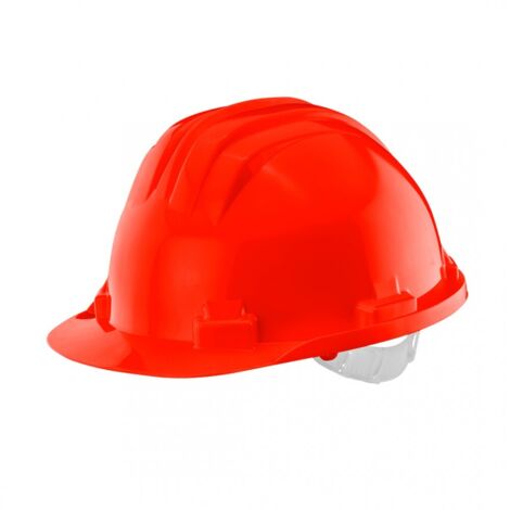 Casque de protection certifié, rouge (1/4)