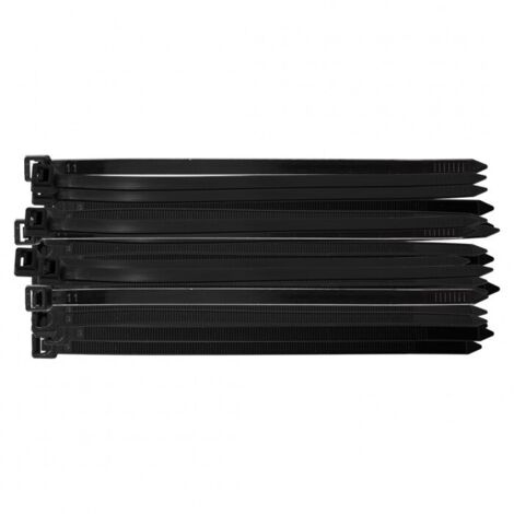 Colliers de serrage EXTREME 7,6 × 200 mm, noirs, 50 pièces. (1/5)