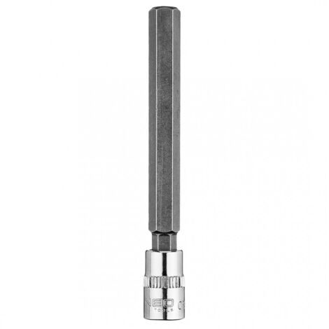 Embout hexagonal H8 sur douille 1/4", long, 87 mm (1/5)