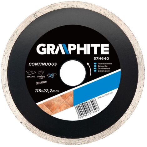 Disque diamanté graphite 115 mm - Découpe de céramique et de granit