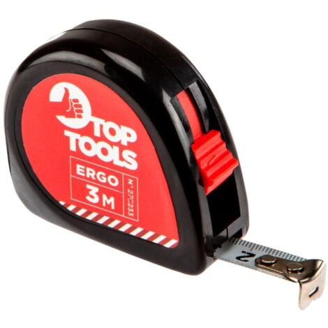 Top Tools - Mètre ruban en acier 3 m, précis et durable (1/2)