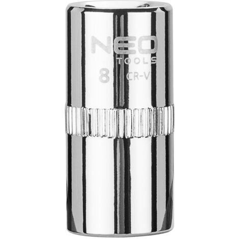 Douille hexagonale NEO 1/4", Superlock 8 mm - Acier au chrome vanadium durable (1/2)