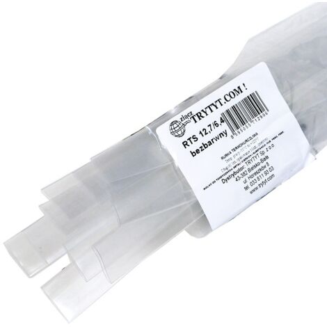 10x gaine thermorétractable RTS 12,7/6,4, incolore (1/3)