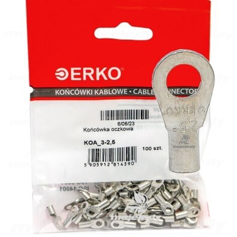 KOA CU cosse à anneau 2,5mm M3 100pcs erko (1/2)