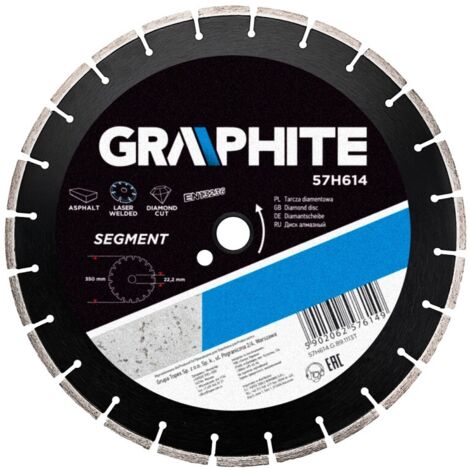 Disque diamanté segmenté soudé au laser 350 x 25,4 mm (1/2)