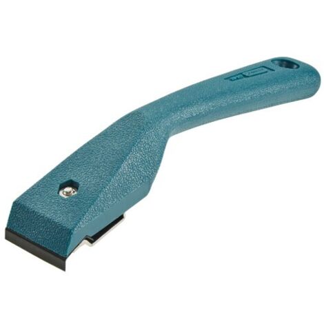 Stanley – Grattoir à double tranchant 38mm – Lame traitée thermiquement – Poignée bi-matière – Pour bois dur et teck