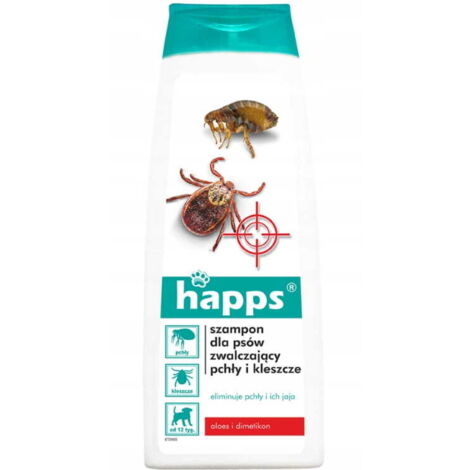 Shampoing anti-puces et tiques Happs pour chiens 250 ml - Protection efficace (1/3)