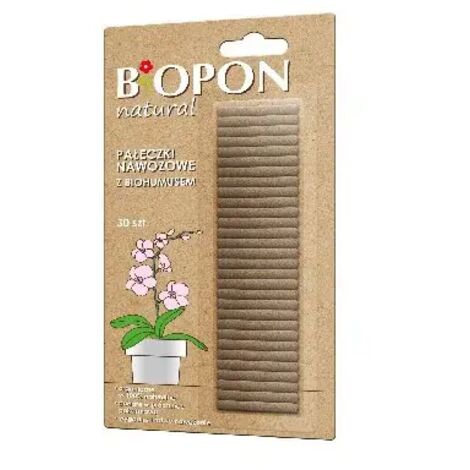 Bâtonnets d'engrais Bopon Natural (30 pièces). Biohumus /324