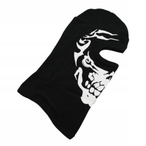Cagoule tête de mort en coton style motard chopper S/M (1/3)